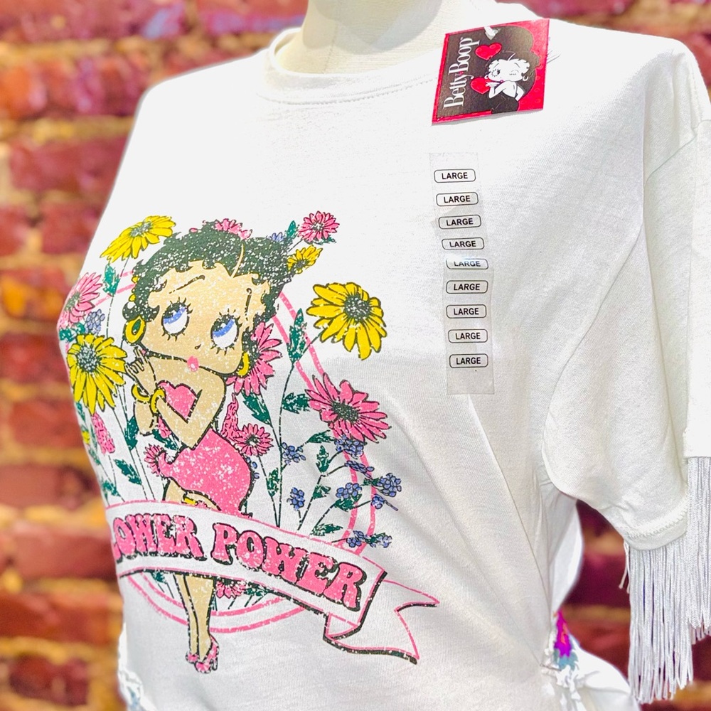 Betty Boop Flower Power Graphic Tee